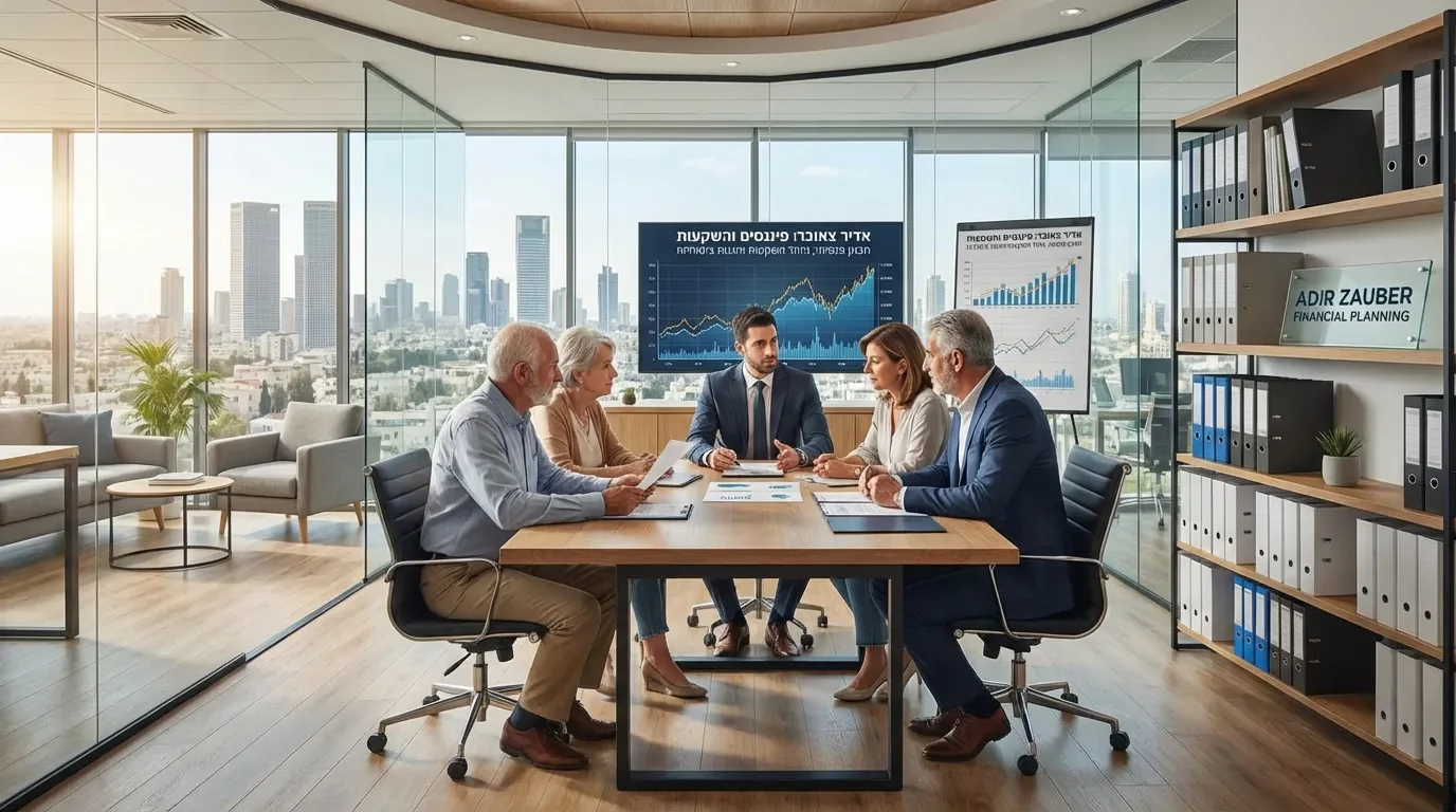 יועץ פיננסי מקצועי מייעץ ללקוחות